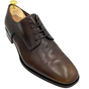 Salvatore Ferragamo Dress Shoe, Men's Size 10EE, Brown Leather Oxford